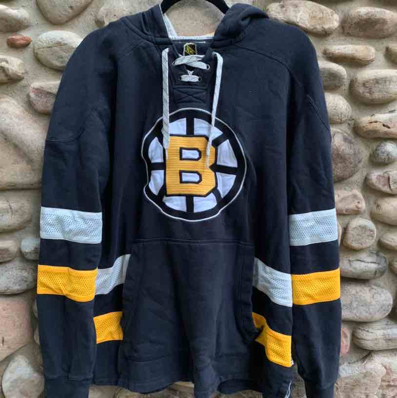 Vintage Boston Bruins Sweatshirt Hoodie Size XL Gray 1992 Nhl 