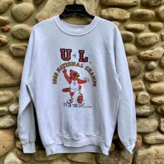 CustomCat Louisville Cardinals Vintage NCAA Basketball Crewneck Sweatshirt Red / 5XL