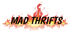 Mad Thrifts Logo Small for vintage clothing, jewelry, toys, collectibles, and more.